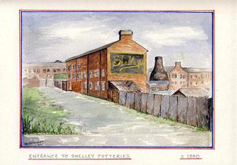 Limited Edition Print of the Shelley factory
